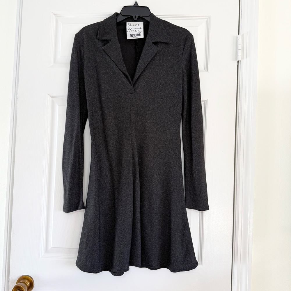 Moschino Cheap and Chic Old Money Crepe Designer Dress Size 10